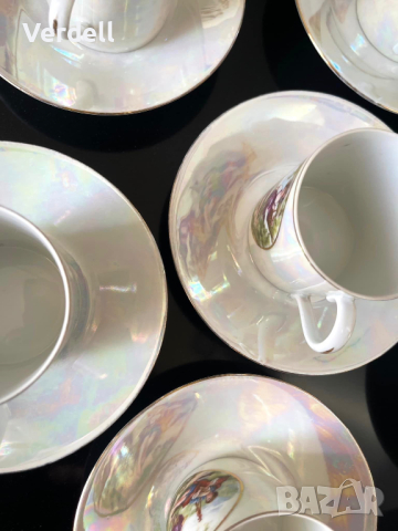 Порцеланови чаши за кафе от Union Porcelain - Klosterle, Чехословакия, снимка 7 - Сервизи - 44988649