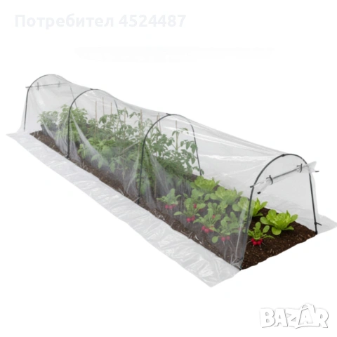 Мини оранжерия - сгъваема, практична и идеална за всеки градинар - 1.8 х 10м, снимка 6 - Оранжерии - 53981961