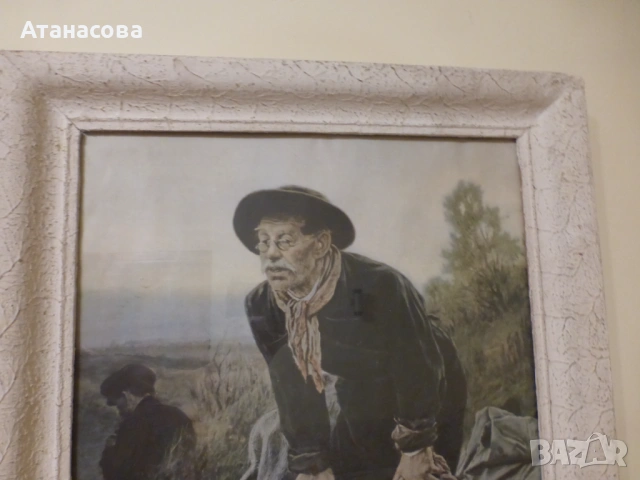 Картина репродукция "Старият рибар", снимка 4 - Картини - 53662083