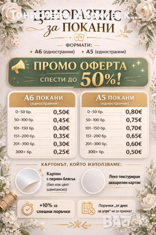 Изработка на покани