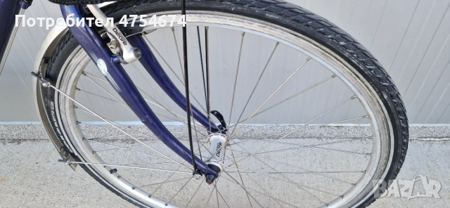 Дамски алуминиев велосипед HERCULES колело с кошница 28", снимка 8 - Велосипеди - 53780962