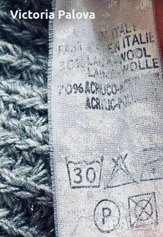 Луксозна плетена рокля-пуловер с поло яка Италия, снимка 9 - Рокли - 52969719