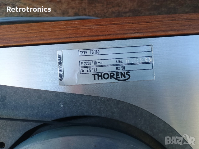 Thorens TD-160, снимка 9 - Грамофони - 52487797