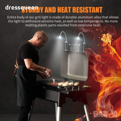 4896 Комплект 2 броя магнитни LED лампи за барбекю – за перфектни резултати дори в тъмното, снимка 2 - Други стоки за дома - 53905784