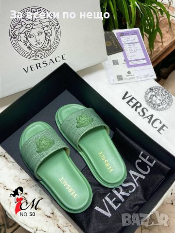 Дамски чехли Versace - Различни цветове Код D489, снимка 9 - Чехли - 46710921