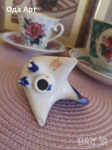 Петел и пуйка. Руски порцелан, ЛФЗ, солница, пиперник, снимка 3 - Други - 53036389