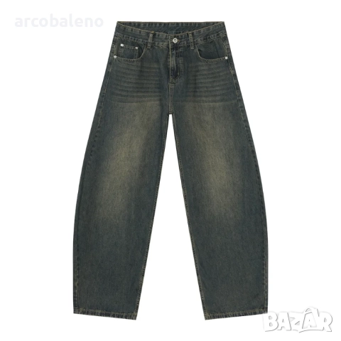 Мъжки изпрани широки дънки, 5цвята , снимка 2 - Дънки - 51514966