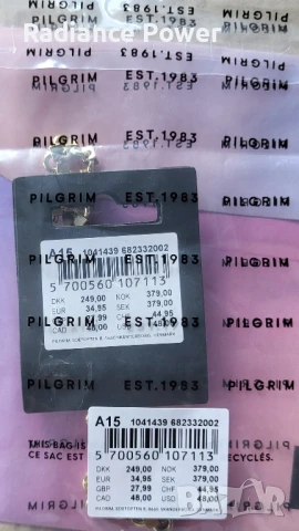 Гривна с 14К златно PILGRIM , снимка 3 - Гривни - 51074234