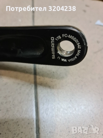 Корубели на куха ос Shimano Deore FC-M552 3-плочи 42/32/24 | 9 - 10 скорости | Hollowtech II, снимка 4 - Части за велосипеди - 52845776