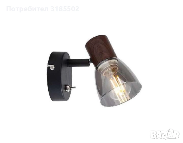 Спот  Pluto, E14, 1 max 40W, с ключ, класически стил, снимка 8 - Лампи за таван - 51446124