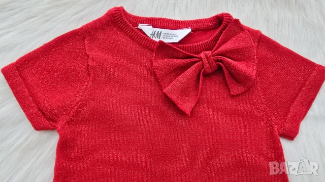 Детска рокля H&M размер 18-24 месеца, снимка 6 - Бебешки рокли - 52621773