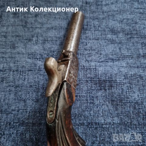 Колекционерско оръжие 1850/60. Капсулен пистолет, идея за подарък за мъж, снимка 5 - Антикварни и старинни предмети - 46495818