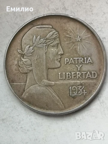 RARE. CUBA ONE PESO 1934год AU-UNC , снимка 3 - Нумизматика и бонистика - 50696884
