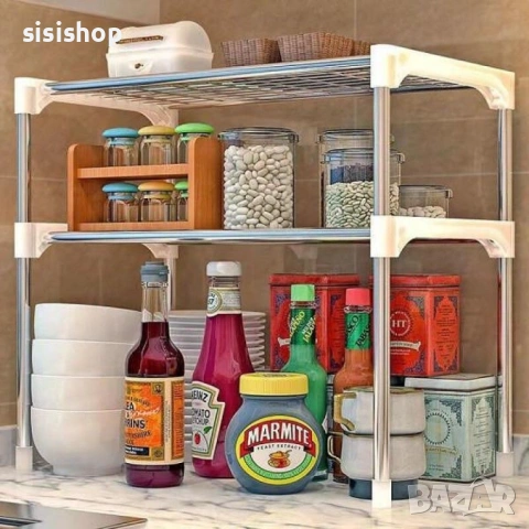 Метален кухненски стелаж за микровълнова 4962, снимка 5 - Други - 54071110