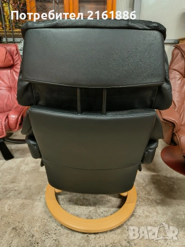 Relax кресло от естествена кожа с повдигаща се облегалка , снимка 4 - Дивани и мека мебел - 53950510