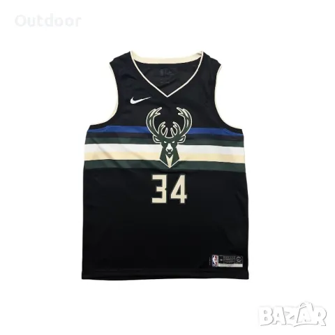 Мъжки потник Nike x Milwaukee Bucks Giannis Antetokounmpo, размер L, снимка 1 - Спортни дрехи, екипи - 47936697