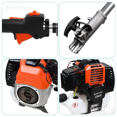 Mултифункционален бензинов тример за трева GREENYARD, 5 в 1- 52 куб.см 2.2 КW | Rudimpex.com, снимка 4 - Градинска техника - 50601301