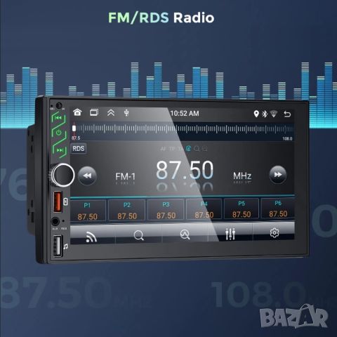 7" 2-DIN мултимедия с Android 12, RDS, 32GB ROM , RAM 2GB, CarPlay и AndroidAuto, снимка 8 - Аксесоари и консумативи - 46504595