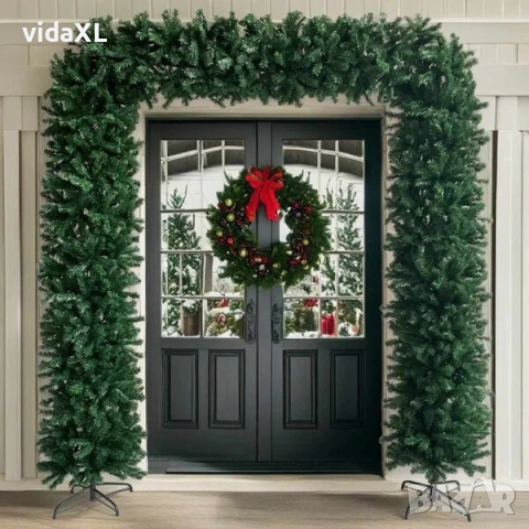 vidaXL Коледна елха арка, зелена, 240 см(SKU:329242), снимка 2 - Декорация за дома - 52573731