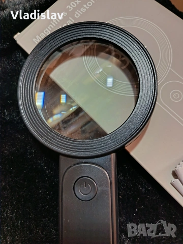 Ръчна лупа с LED осветление х30, снимка 3 - Други ценни предмети - 53927615