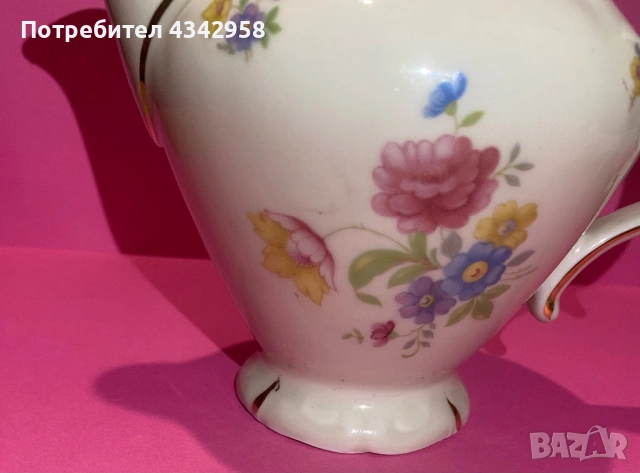 🫖 Винтидж порцеланов млечник .1930-1950 г., снимка 3 - Антикварни и старинни предмети - 53456241