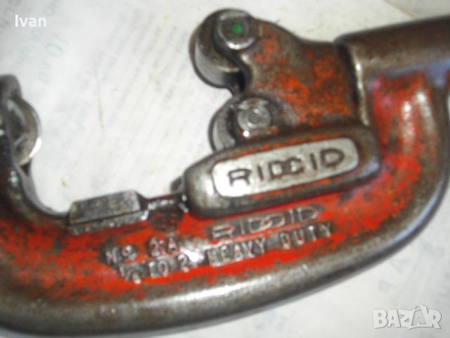 RIDGID ELYRIA USA 1/8"-2" инча голям оригинален САЩ массивен Тръборез рязане на всякаки тръби РИДГИД, снимка 6 - Други инструменти - 46725225