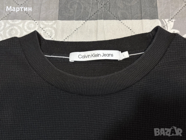 Мъжки пуловер Calvin Klein Jeans размер L, снимка 4 - Пуловери - 54259270