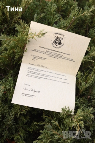 Персонално Писмо от Хогуортс, снимка 3 - Ръчно изработени сувенири - 52799281