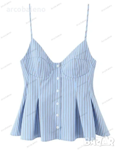 Модерен дамски топ с презрамки, 8цвята , снимка 2 - Корсети, бюстиета, топове - 50596394