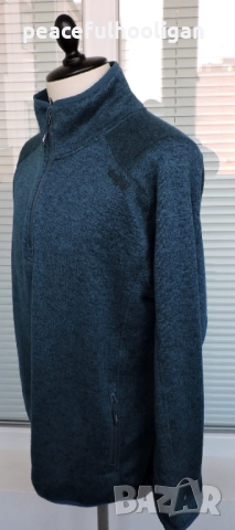 Vikafjell Mens Outdoor 1/4 Zip Pullover Sweater Polar Fleece Blue Size XL, снимка 7 - Пуловери - 52948895