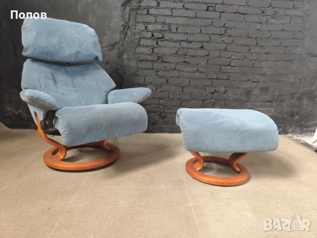 Релакс кресло Ekornes Stressless Норвегия , снимка 7 - Дивани и мека мебел - 53343791