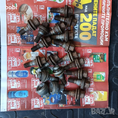 Болтове за алуминиеви джанти Пежо и Ситроен