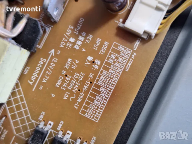 POWER BOARD UE-3790-01UN-L REV.A for 32 inc DISPLAY , 96.32S03 004 телевизор TOSHIBA модел 32W2333D, снимка 2 - Части и Платки - 48234869