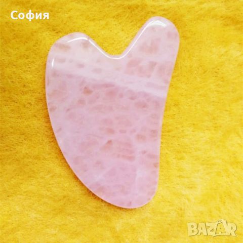 Розов нефритен камък скрепер за лице във формата на сърце за лице, снимка 7 - Други - 45454318