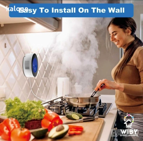 WiFi газодетектор, с LCD дисплей, съвместим с Alexa/Google Home, снимка 6 - Резервни части за телефони - 53672073