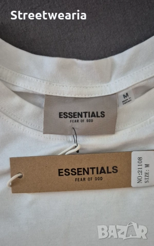 Essentials тениска (White), снимка 2 - Тениски - 54169070