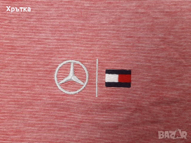 Tommy Hilfiger x Mercedes AMG - Оригинална мъжка тениска с яка р-р XL, снимка 5 - Тениски - 49556421