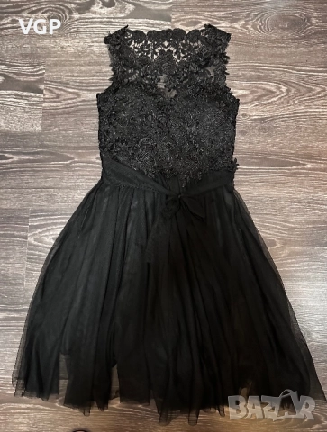 Официална черна рокля за момиче, снимка 3 - Детски рокли и поли - 52800118