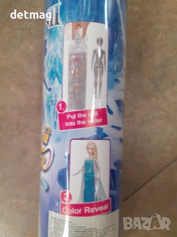 Кукла Замръзналото кралство Ана и Елза  с променящ се цвят, снимка 3 - Кукли - 45079245
