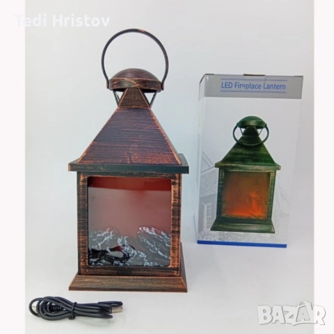 LED Камина-фенер с ефект на тлеещи въглени, снимка 3 - Лед осветление - 52628086