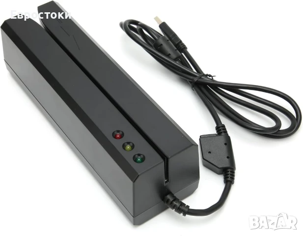 Losayde MSR605G USB IS0 AAMVA Dia четец за магнитни кредитни карти, 3 писти с 20 броя празни карти, снимка 1