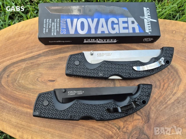 Сгъваем нож Cold Steel Voyager XL Tanto,два модела, снимка 4 - Ножове - 50958552