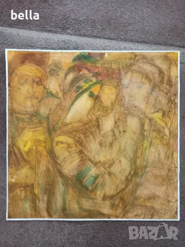 3 стари акварела на худ.Цветан Цонев ,подписани -оригинал, снимка 5 - Антикварни и старинни предмети - 50254731