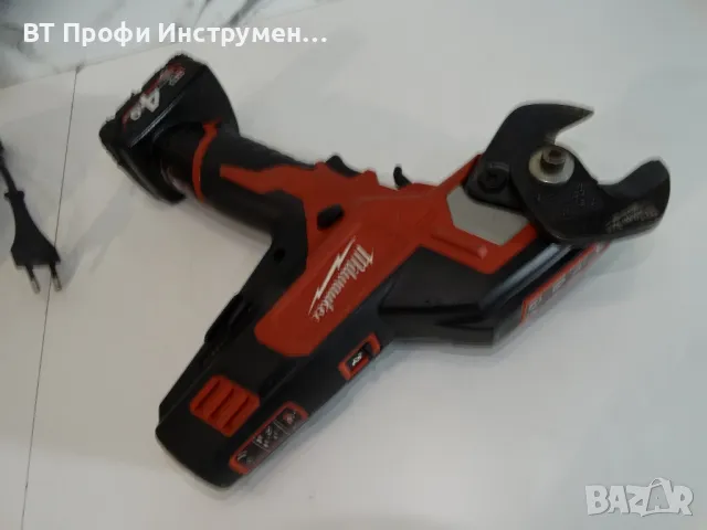 Milwaukee M12 CC + 4.0 Ah - Акумулаторна резачка за сноп кабели, снимка 5 - Други инструменти - 47763761