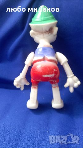 Стара пластмасова кукла Пинокио от комплект с мотор, снимка 3 - Колекции - 46331839