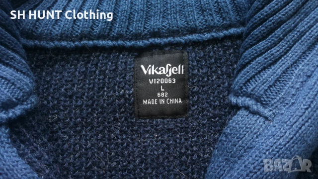 Vikafjell Varm Ullgenser Sweater 100% Wool размер L вълнена блуза - 2226, снимка 13 - Пуловери - 53624055
