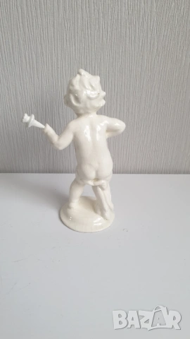 Старо порцеланово херувимче с печат, снимка 2 - Колекции - 53927406