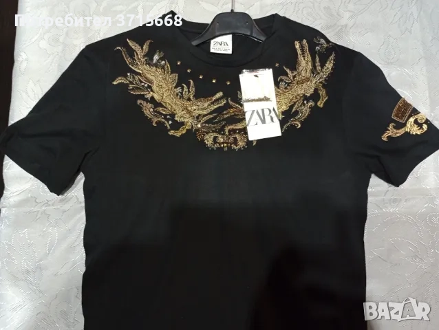 Мъжка тениска ZARA, снимка 3 - Тениски - 52914899