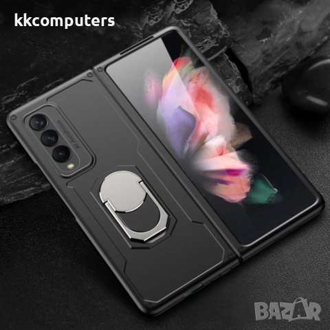 Samsung Galaxy Z Fold3 5G Удароустойчив Ring Holder Калъф и Стилус