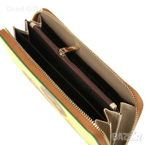 Арт Дамско портмоне от естествена кожа, Ван Гог , снимка 3 - Портфейли, портмонета - 46374703